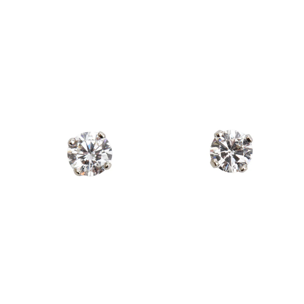 14k White Gold 0.60 tcw. Diamond Stud Earrings