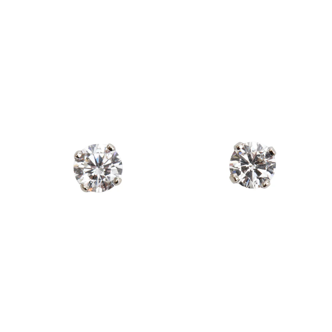 14k White Gold 0.60 tcw. Diamond Stud Earrings