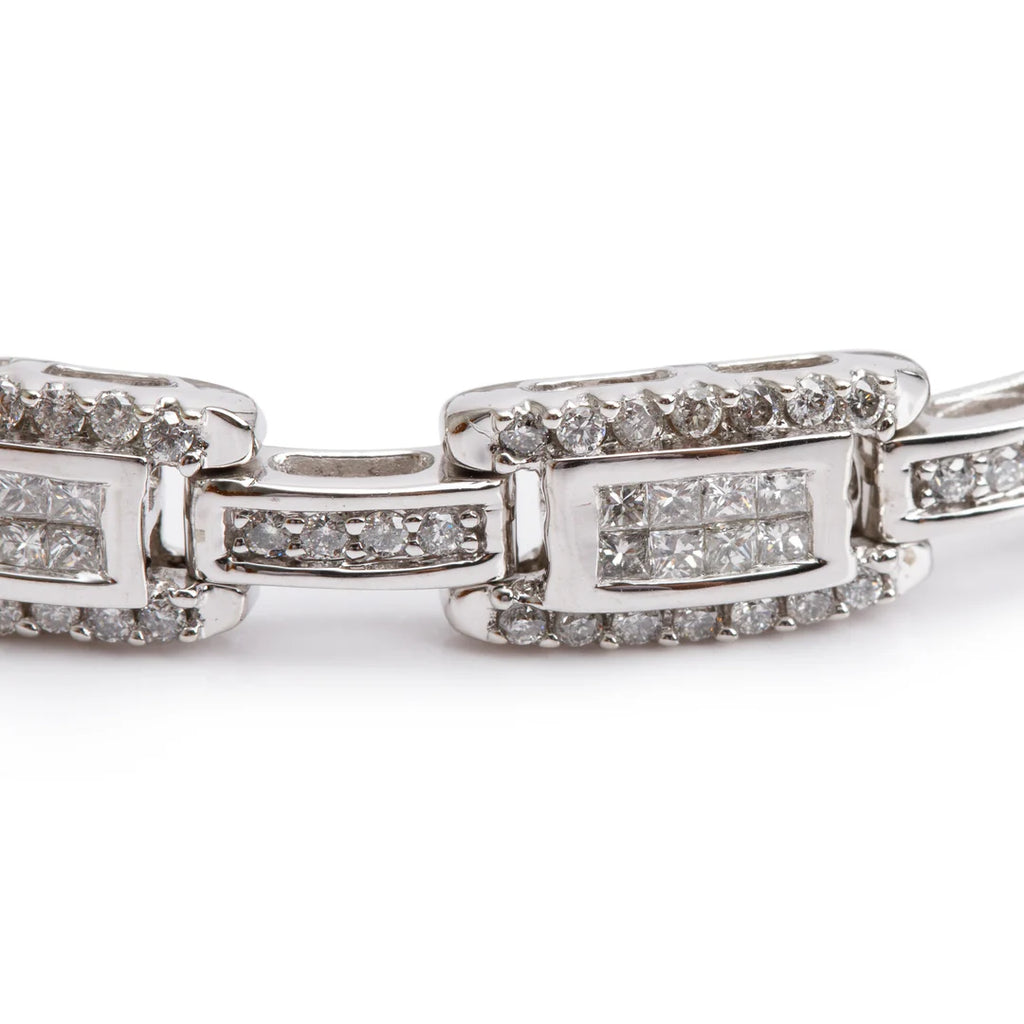 14k White Gold 4.00 tcw. Diamond Bracelet