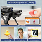 Hiwonder PuppyPi Pro ROS Quadruped Robot, Integrated with AI Large Model (ChatGPT), Supports AI Vision, Voice Interaction, LiDAR, and Robotic Arm Attachment (Pro Kit/ Raspberry Pi 4B 4GB)