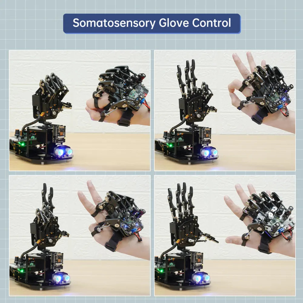 uHand UNO Open Source AI Bionic Robot Hand Support Somatosensory Control, Arduino Programming (Starter Kit - Right Hand)