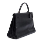 Black Noir Togo Kelly Retourne 35 w/ Strap