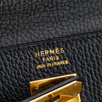 Black Noir Togo Kelly Retourne 35 w/ Strap