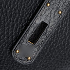 Black Noir Togo Kelly Retourne 35 w/ Strap