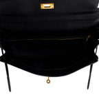 Black Noir Togo Kelly Retourne 35 w/ Strap