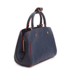 Navy Monogram Empreinte Leather Montaigne BB w/ Strap &amp; Box