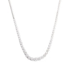 10k White Gold 6.92 tcw. Diamond Link Necklace