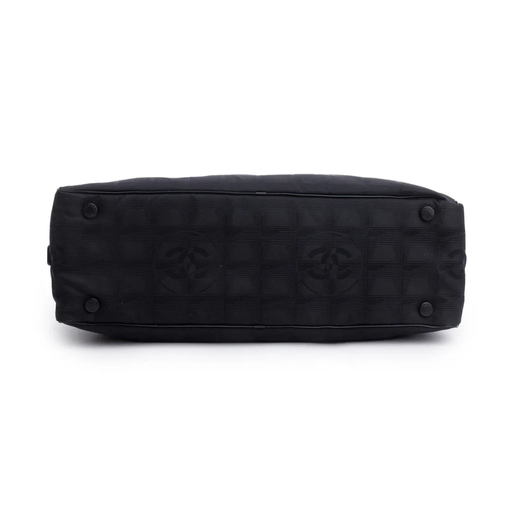 Black Nylon Travel Ligne Bowling Bag w/ Authenticity Card