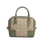 Green Jacquard Anagram Calfskin Amazona 19 Bag w/ Strap