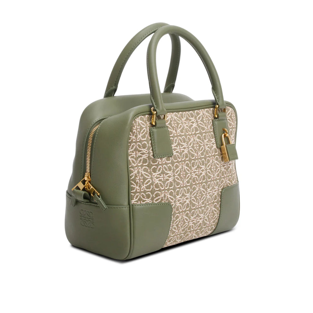 Green Jacquard Anagram Calfskin Amazona 19 Bag w/ Strap