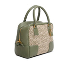 Green Jacquard Anagram Calfskin Amazona 19 Bag w/ Strap