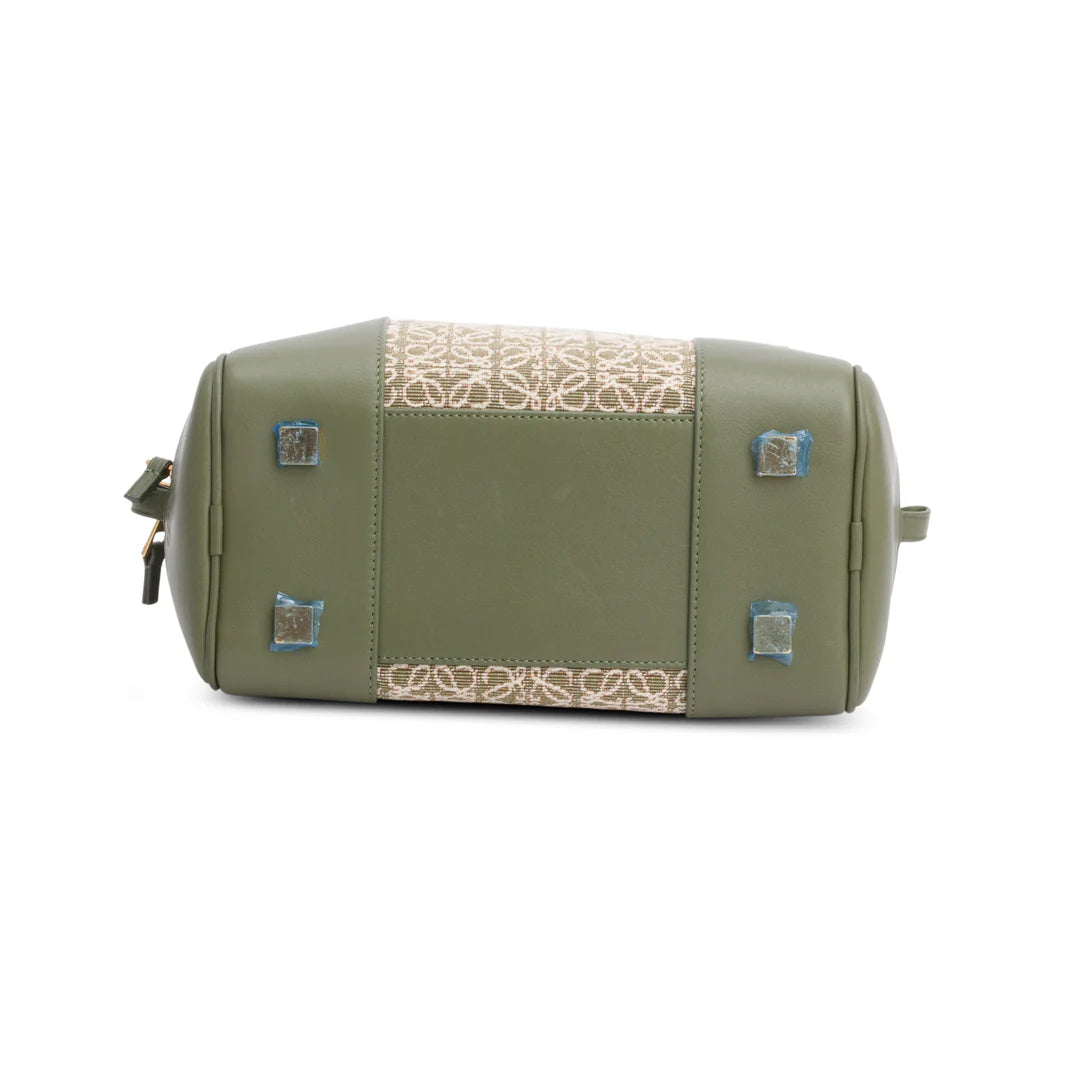 Green Jacquard Anagram Calfskin Amazona 19 Bag w/ Strap