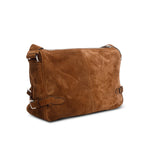 Brown Suede Messenger Bag