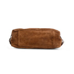 Brown Suede Messenger Bag
