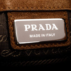 Brown Suede Messenger Bag