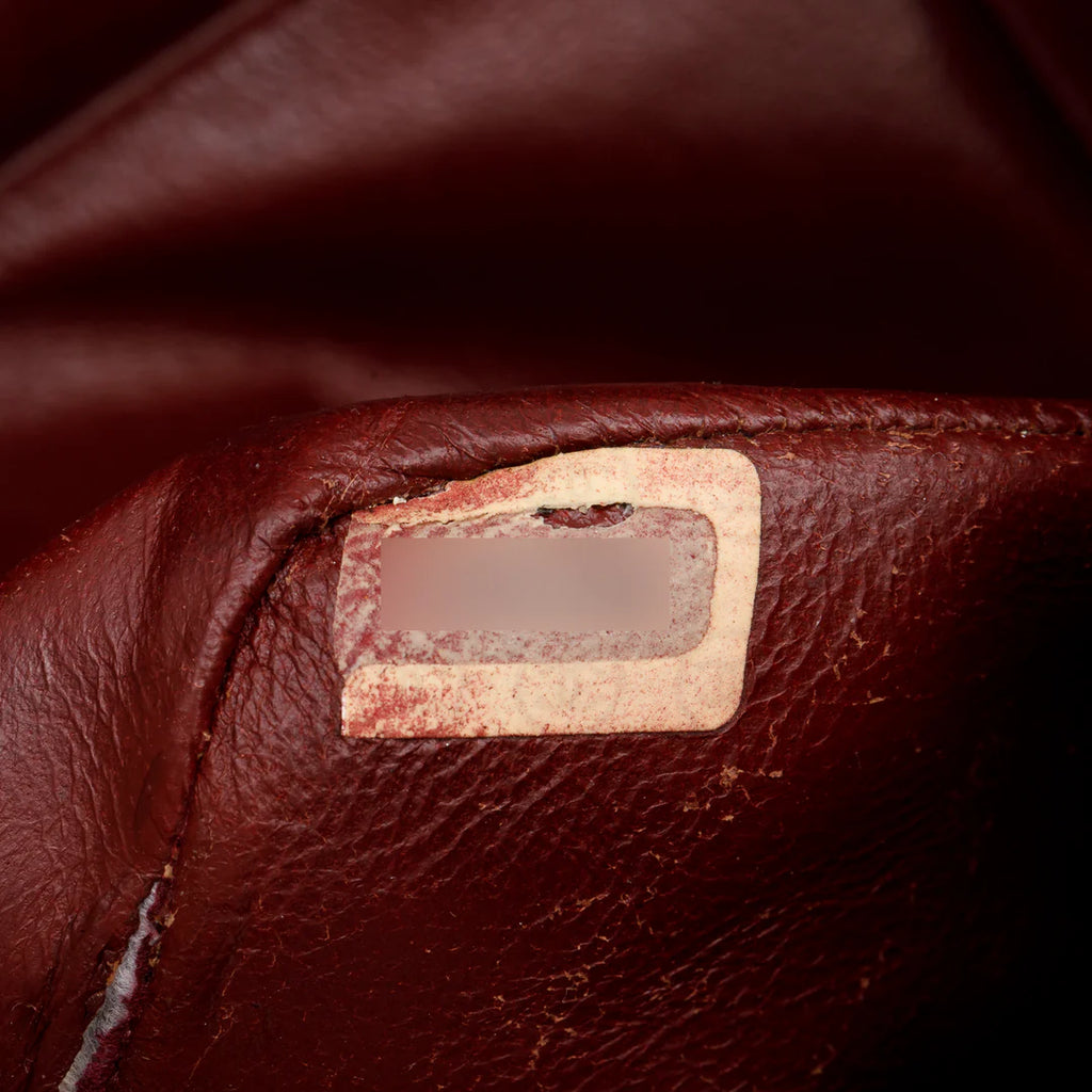 Vintage Black Lambskin Quilted Mini Square Flap Bag w/ Authenticity Card