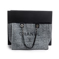 Grey Tweed Small Deauville Shopping Tote w/ Box &amp; Authenticity Card