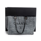 Grey Tweed Small Deauville Shopping Tote w/ Box &amp; Authenticity Card