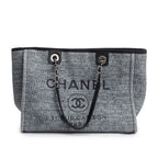 Grey Tweed Small Deauville Shopping Tote w/ Box &amp; Authenticity Card
