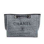Grey Tweed Small Deauville Shopping Tote w/ Box &amp; Authenticity Card