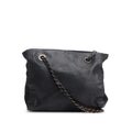 Black Nappa Leather &amp; Tessuto Nylon Catena Bag