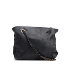 Black Nappa Leather &amp; Tessuto Nylon Catena Bag