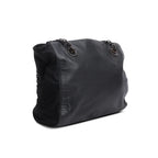 Black Nappa Leather &amp; Tessuto Nylon Catena Bag