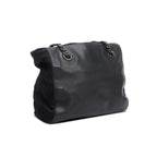 Black Nappa Leather &amp; Tessuto Nylon Catena Bag