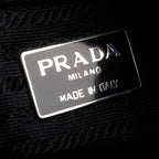 Black Nappa Leather &amp; Tessuto Nylon Catena Bag