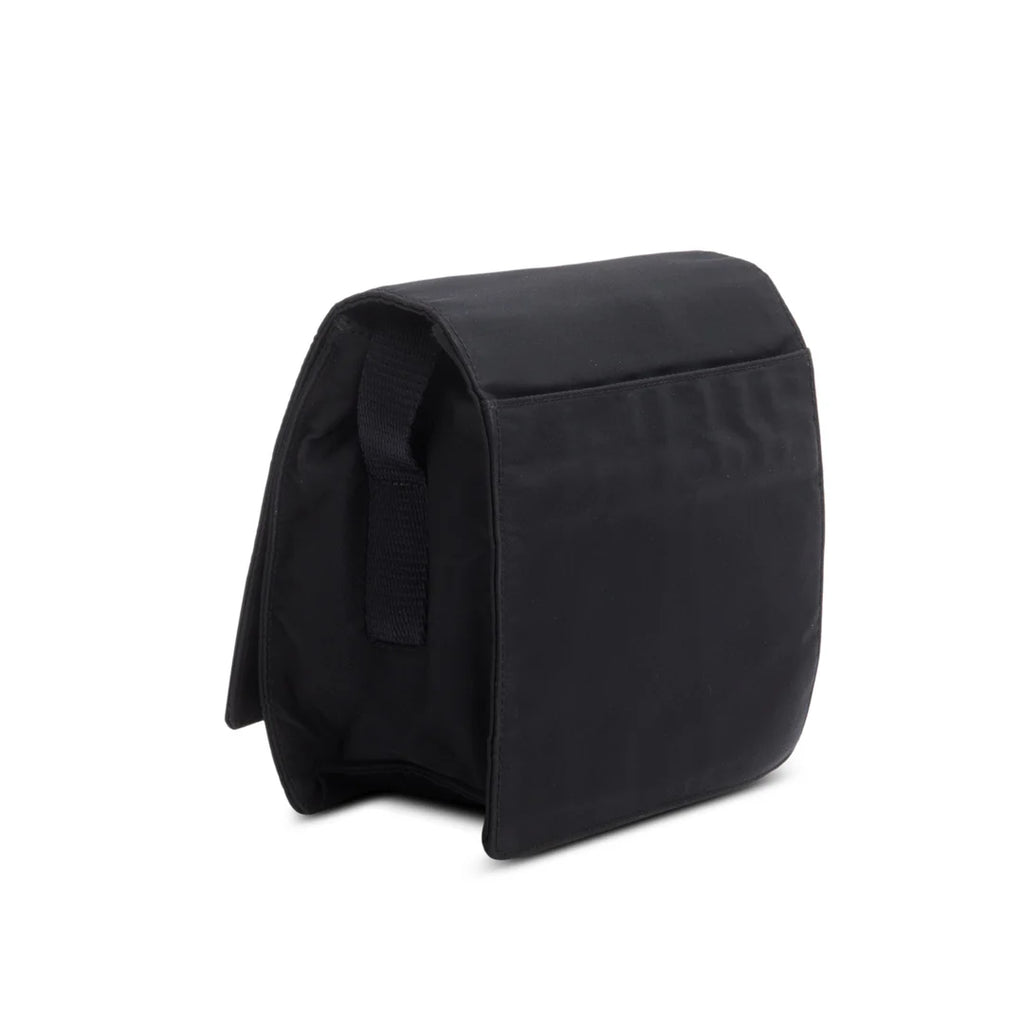 Black Tessuto Nylon Saffiano Crossbody Bag