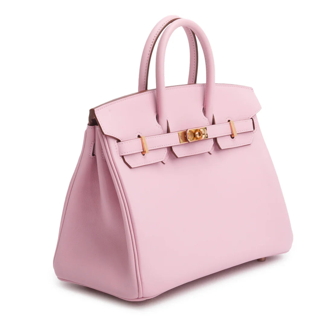 2022 Mauve Sylvestre Swift Birkin 25 w/ Box &amp; Receipt