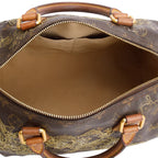 Gold Monogram Dentelle Speedy 30