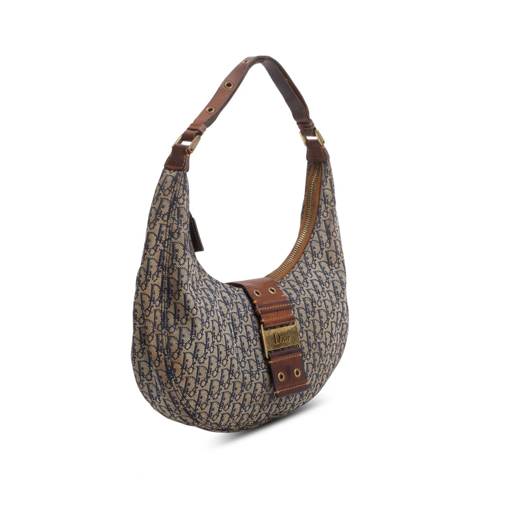 Navy Monogram Street Chic Hobo