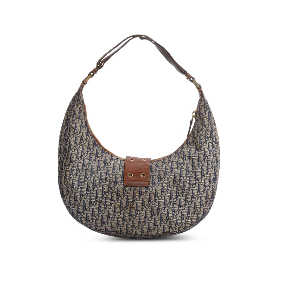 Navy Monogram Street Chic Hobo