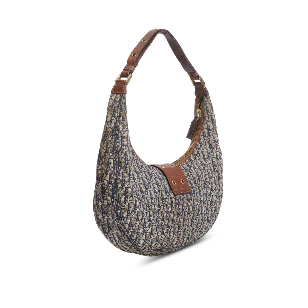 Navy Monogram Street Chic Hobo