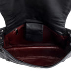 Black Lambskin Luxe Ligne Accordion Flap Bag w/ Authenticity Card