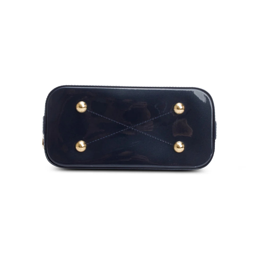 Blue Vernis Leather Miroir Alma BB w/ Strap