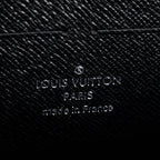 Silver Metallic Epi Leather Twist Chain Wallet