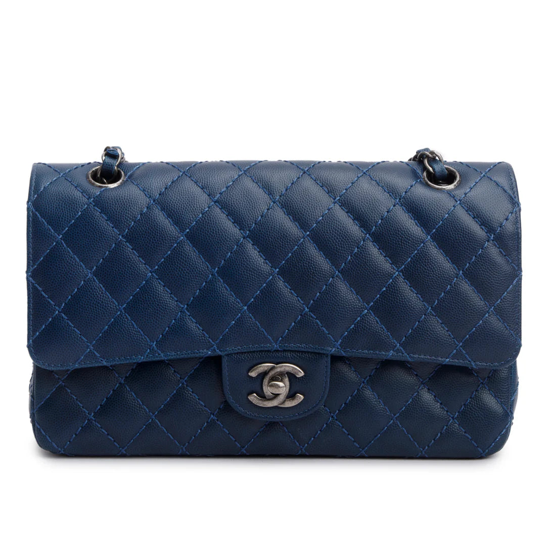 Blue Caviar Classic Medium Double Flap Bag w/ Box &amp; Authenticity Card