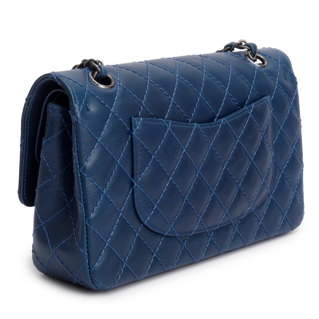 Blue Caviar Classic Medium Double Flap Bag w/ Box &amp; Authenticity Card