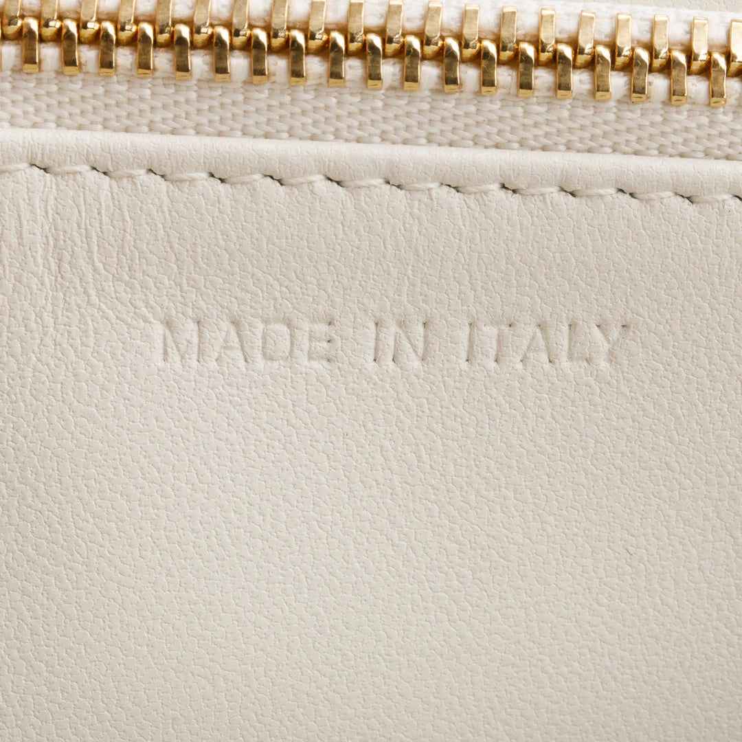 2022 White Lambskin Cannage My Dior Daily Chain Pouch