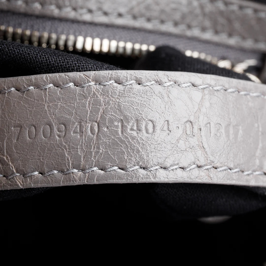 Grey Agneau Leather Neo Cagole XS City Bag w/ Strap