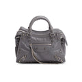 Grey Agneau Leather Neo Cagole XS City Bag w/ Strap