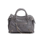 Grey Agneau Leather Neo Cagole XS City Bag w/ Strap
