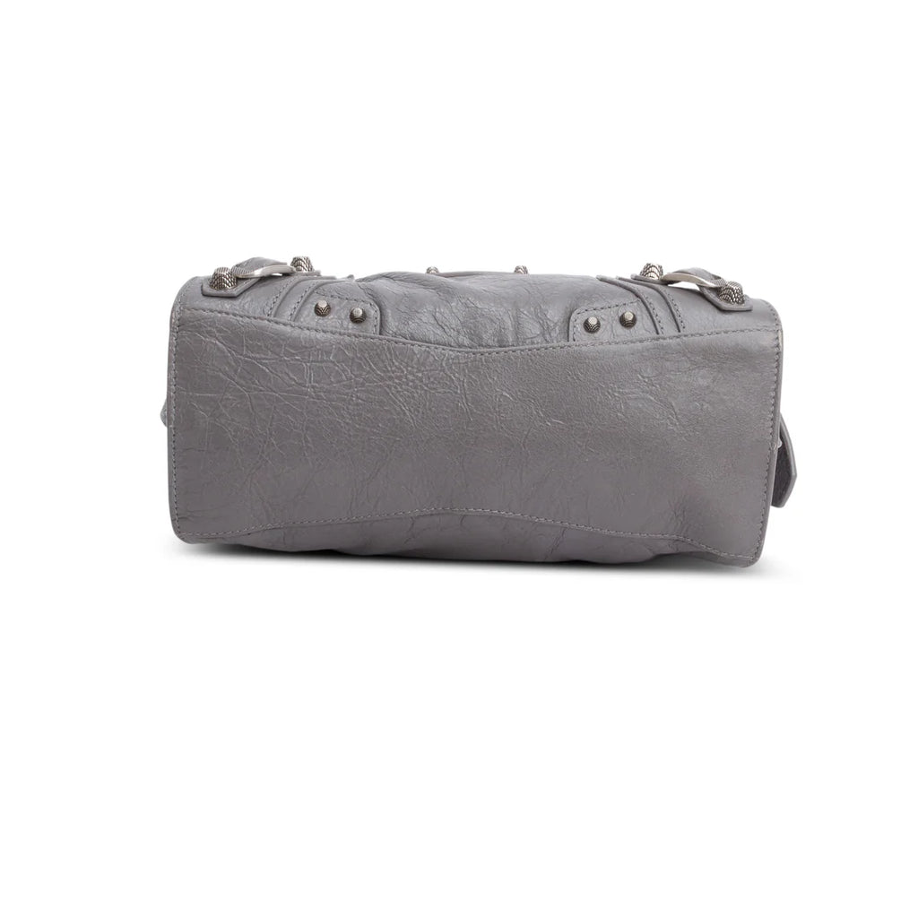 Grey Agneau Leather Neo Cagole XS City Bag w/ Strap