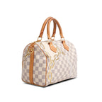 Nautical Damier Azur Speedy Bandouliere 25 w/ Strap