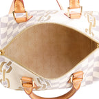 Nautical Damier Azur Speedy Bandouliere 25 w/ Strap