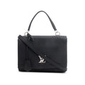 Black Soft Calfskin My Lockme II Top Handle w/ Strap