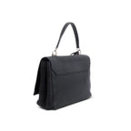 Black Soft Calfskin My Lockme II Top Handle w/ Strap