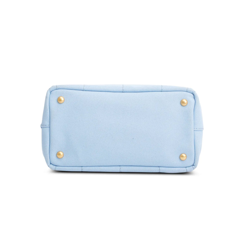 Blue Canvas Small Canapa Logo Tote w/ Strap &amp; Authenticity Card